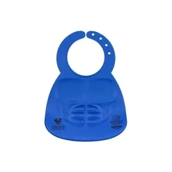 Babete de silicone Bumkins Superman, 6-24 meses