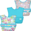 Babetes Iplay - Snap &amp; Go Easy Wear (3Pk), Aqua Aquarela Borboletas, 9/18 meses