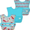 Babetes Iplay - Snap &amp; Go Easy Wear (3 unidades), caminhão de bombeiros cinza, 9/18 meses
