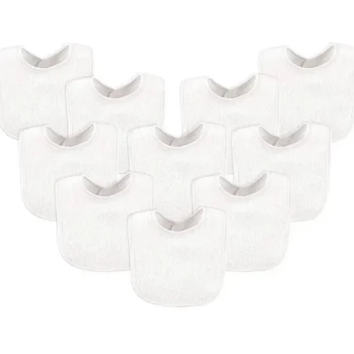 Babetes Luvable Friends de 10 peças, branco