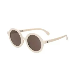 Babiators - Óculos de sol Euro Round Sweet Cream Baby Lentes Âmbar | 0-2 anos de idade