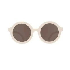Babiators - Óculos de sol Euro Round Sweet Cream Baby Lentes Âmbar | 0-2 anos de idade