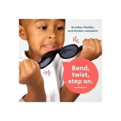 Babiators/JC Sales - Óculos de sol UV em formato de fechadura infantil, totalmente tartaruga com lentes âmbar polarizadas, 3-5 anos