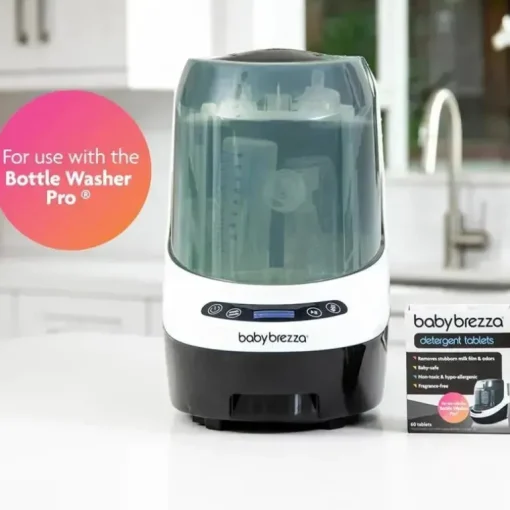 Baby Brezza - 120 pastilhas de sabonete detergente para lavadora de mamadeiras Baby Brezza Pro