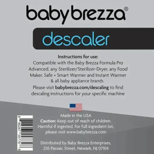 Baby Brezza - descalcificador 8 onças, solução de descalcificação universal para Baby Brezza e outros eletrodomésticos para bebês, 6 unidades