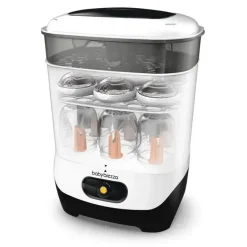 Baby Brezza - Máquina esterilizadora de mamadeira 4 em 1, esterilização elétrica a vapor de maior capacidade
