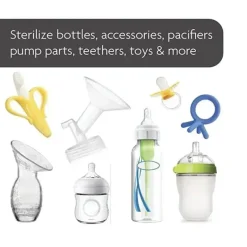 Baby Brezza - Máquina esterilizadora de mamadeira 4 em 1, esterilização elétrica a vapor de maior capacidade