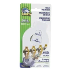 Baby Buddy - 5 unidades de organizadores de armário tamanho grande, branco