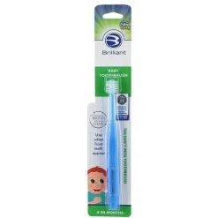 Baby Buddy - escova de dentes brilhante para bebês, azul