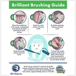 Baby Buddy - escova de dentes brilhante para bebês, azul