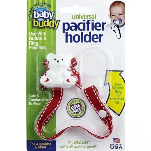 Baby Buddy - Porta Chupeta Universal, Vermelho