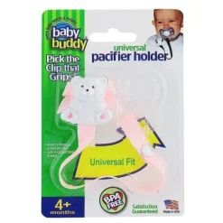 Baby Buddy - Porta chupeta universal, rosa claro