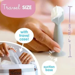 Baby Bum - Mini Pincel Aplicador de Pomada para Fraldas Cinza