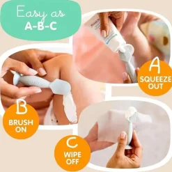 Baby Bum - Mini Pincel Aplicador de Pomada para Fraldas Cinza