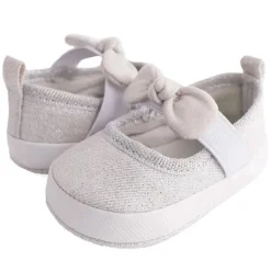 Baby Deer - Baby Girl Kaydence Shimmer Pink Mary Jane Slip On, Prata