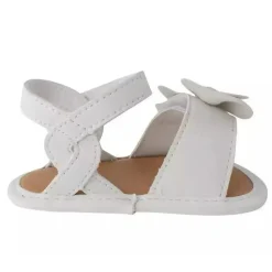 Baby Deer - Baby Girl Waddle Brooke Sandália Soft Sola, Branca