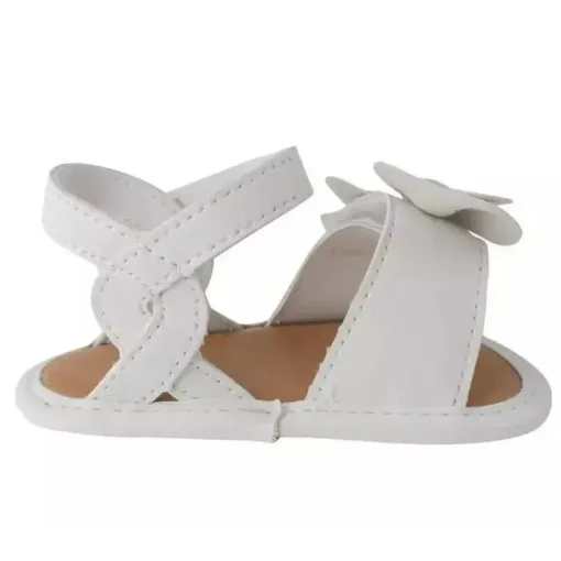 Baby Deer - Baby Girl Waddle Brooke Sandália Soft Sola, Branca