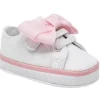 Baby Deer - Tênis de Lona para Bebê Feminino Laço Grande, Branco