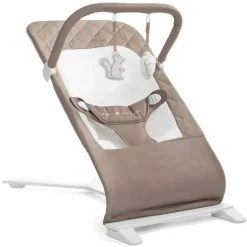Baby Delight - Alpine Deluxe Portable Bouncer, 0-6 meses, Organic Mocha