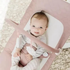 Baby Delight - Alpine Deluxe Portable Bouncer, 0-6 meses, Organic Rose