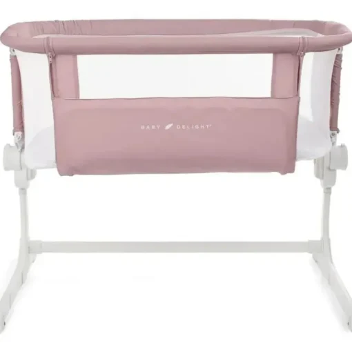Baby Delight - Berço Beside Me Dreamer, ajuste de altura em 6 posições, rosa orgânica
