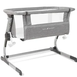 Baby Delight - Beside Me Dreamer Bassinet, ajuste de altura em 6 posições, Charcoal Tweed