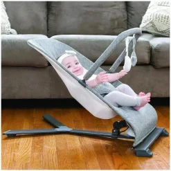 Baby Delight - Segurança portátil Alpine Deluxe, 0-6 meses, Charcoal Tweed