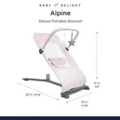 Baby Delight - Segurança portátil Alpine Deluxe, rosa peônia
