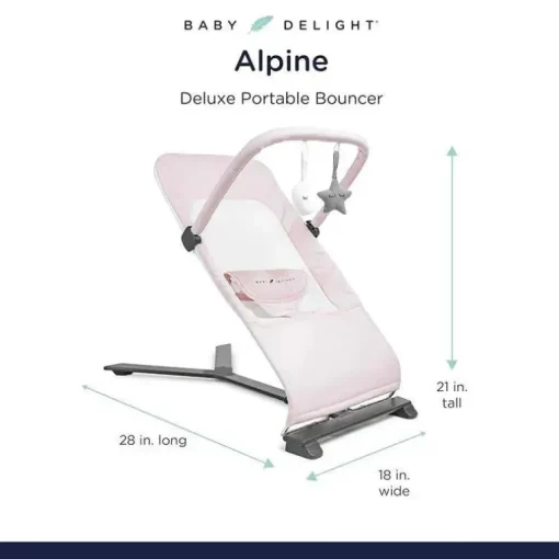 Baby Delight - Segurança portátil Alpine Deluxe, rosa peônia