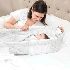 Baby Delight - Snuggle Nest Harmony portátil para dormir infantil, sonhos florais