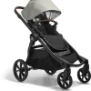 Baby Jogger - Carrinho de passeio City Select 2 simples a duplo, marfim fosco