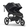 Baby Jogger - Carrinho de corrida duplo Summit X3, preto meia-noite