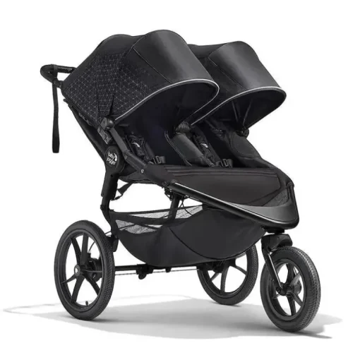 Baby Jogger - Carrinho de corrida duplo Summit X3, preto meia-noite