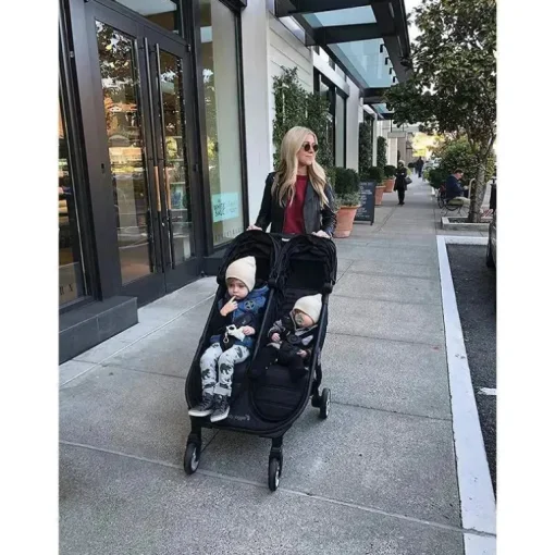 Baby Jogger - Carrinho de passeio duplo City Tour 2, preto como breu
