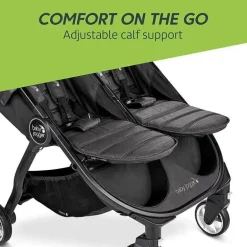 Baby Jogger - Carrinho de passeio duplo City Tour 2, preto como breu