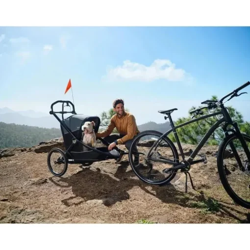 Baby Jogger - City Prix™ Jogger X Bike Trailer Stroller, Ambition Preto