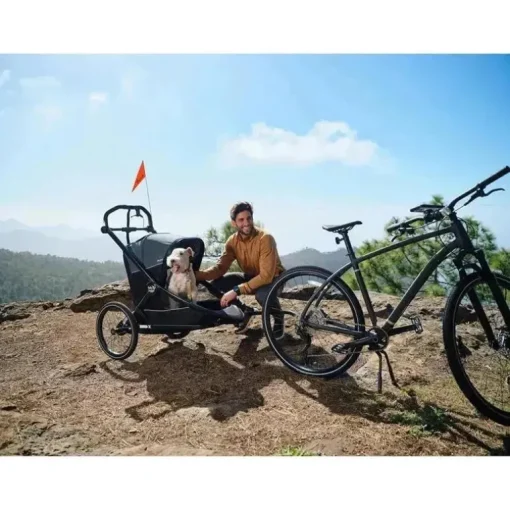 Baby Jogger - City Prix™ Jogger X Bike Trailer, Ambition Black