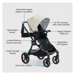 Baby Jogger - Pacote de carrinho City Sights, marfim fosco
