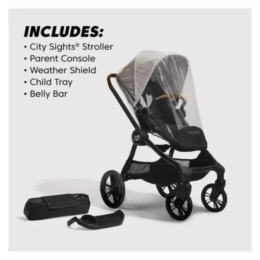 Baby Jogger - Pacote de carrinho City Sights, marfim fosco