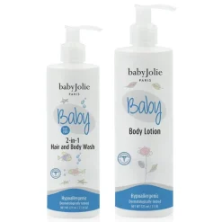 Baby Jolie - Baby Bath Set (Body Lotion & 2 In 1 Hair And Body Wash)