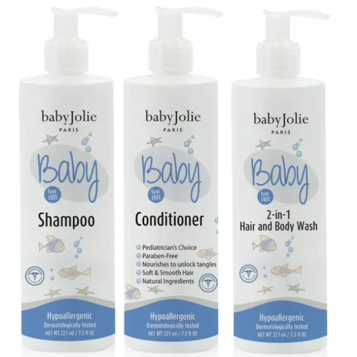 Baby Jolie - Baby Bath Time Set (Shampoo, Conditioner, 2 In 1 Hair And Body Wash)
