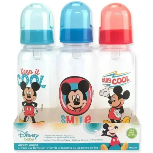 Baby King - Conjunto de garrafas 3Pk Disney 9Oz (as cores podem variar)