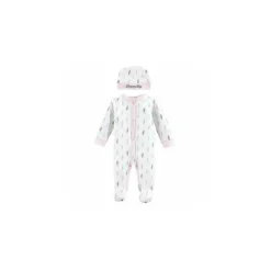 Baby Vision - 2 peças Baby Girl Sleep N Play e Conjunto de Touca, Preemie, Penas