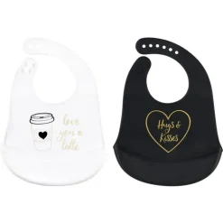 Baby Vision - babadores de silicone 2 unidades tamanho único com leite