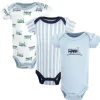 Baby Vision - Body de algodão bebê menino 3 peças, preemie, trem