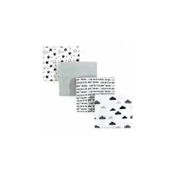 Baby Vision - Cobertor de Flanela 4Pk Recebendo, Lua e Costas
