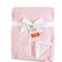 Baby Vision - Cobertor de Mink Sprout Yoga com Forro Sherpa, Jardim Rendado