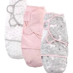 Baby Vision - Hudson Baby Unissex BabyCotton Swaddle Wrap, Unicórnio Cinza, 0-3 Meses