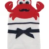 Baby Vision – Hudson Baby unissex bebê algodão animal rosto toalha com capuz, Mr Crab