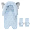 Baby Vision - Hudson Baby Unissex para assento de carro para bebê e capas de alça, elefante azul